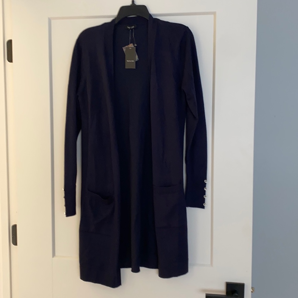 Navy Blue long sleeve sweater/duster